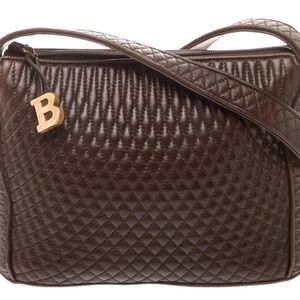 Bally Leather Shoulder Bag, Brown
